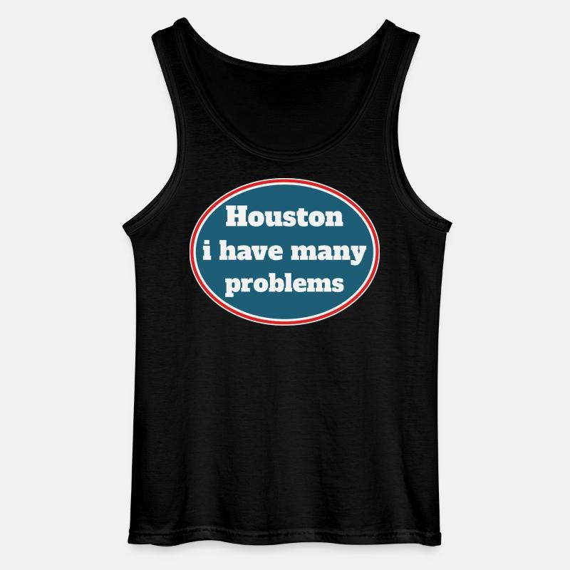 Houston i have many problems - Gildan Männer Tank Top - Schwarz