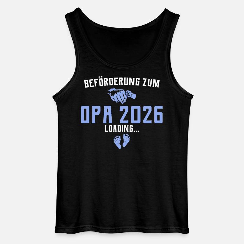 Beförderung zum Opa 2026 loading - Gildan Männer Tank Top - Schwarz
