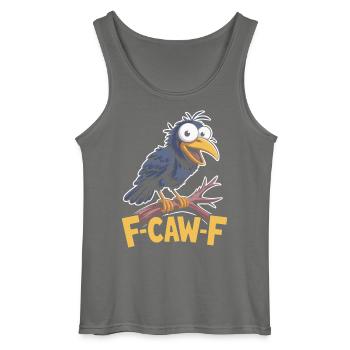 F-Caw-F Meme Crow - Débardeur Gildan Homme - charbon - Devant - AI Model Male 185 dark (185cm)