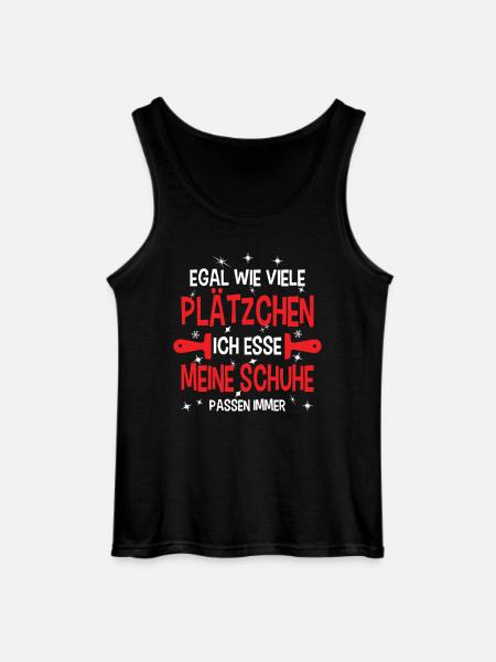 Weihnachtsgeschenk Plätzchen Wichteln Lustig - Gildan Männer Tank Top - Schwarz