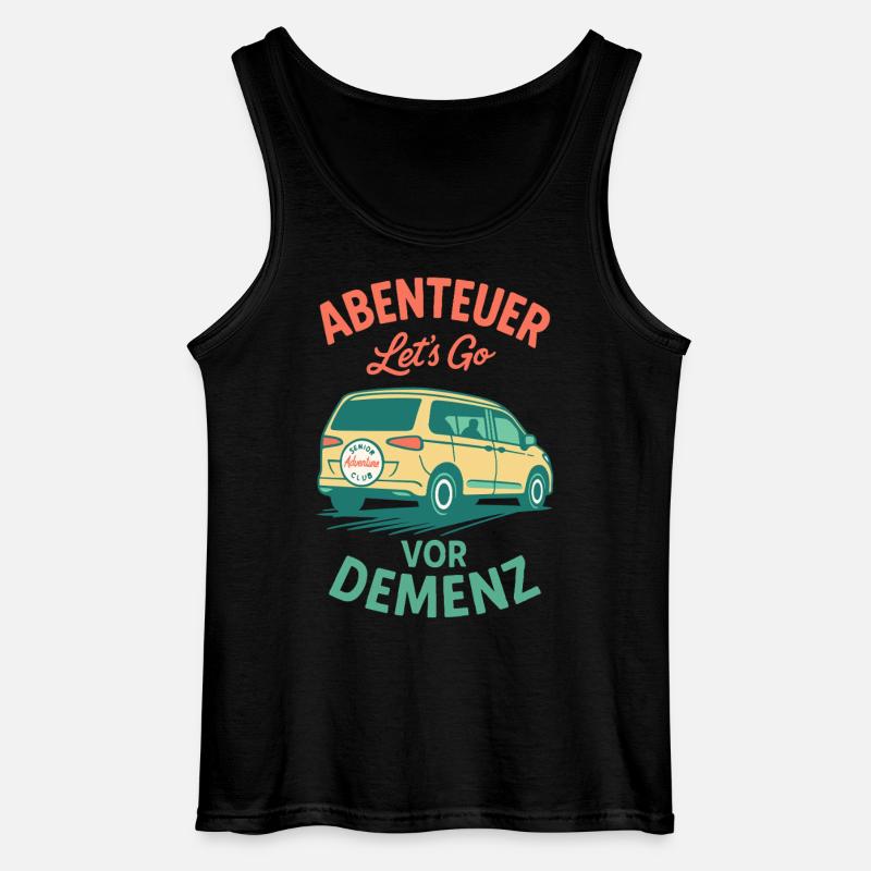 Senior Humor Eventyr Før Demens Camping Camper - Gildan tanktop til mænd - sort