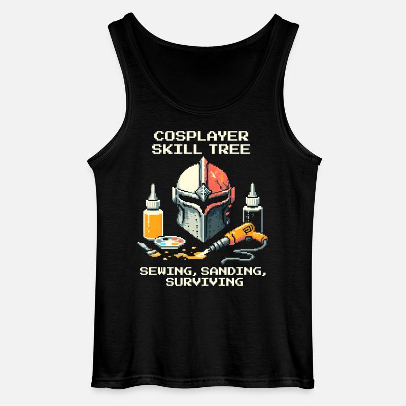 Skilltree: Sewing, Sanding, Survival | Cosplay - Gildan Men’s Tank Top - black