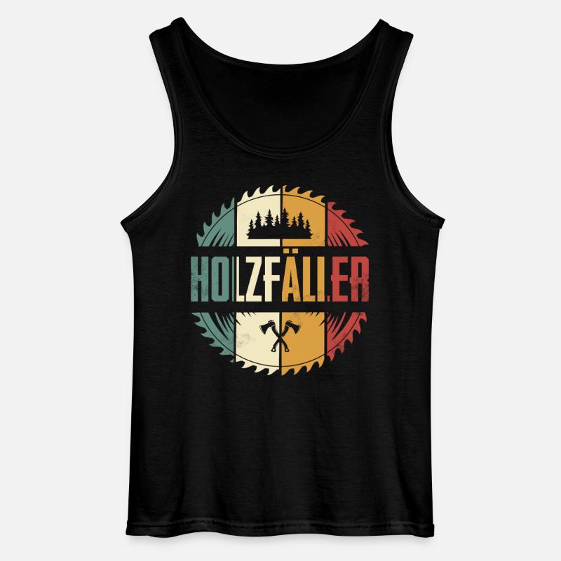 Holzfäller - Gildan Männer Tank Top - Schwarz