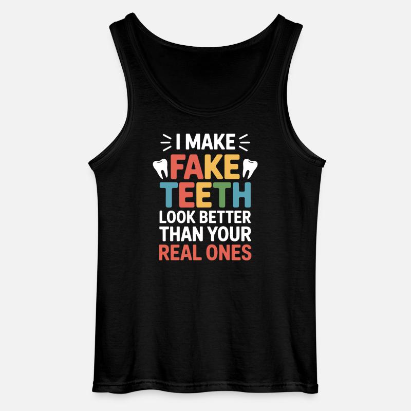 Dental Technician Precision Work  - Gildan Men’s Tank Top - black