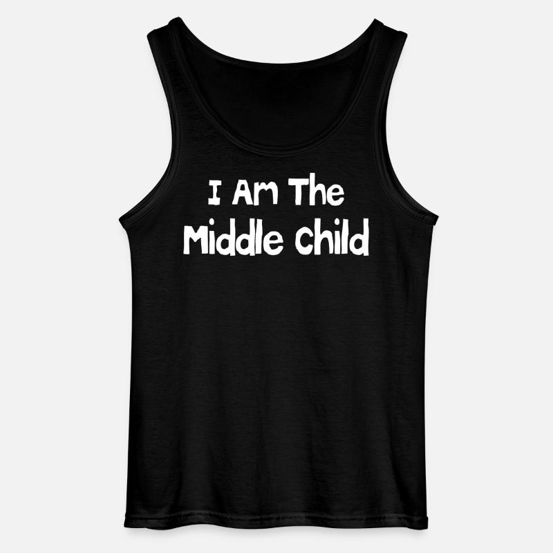 Ich bin das mittlere Kind - Gildan Männer Tank Top - Schwarz