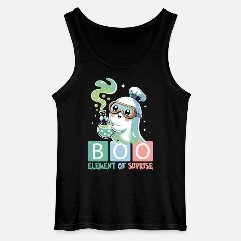 Geist Niedliche Halloween Herbst - Gildan Männer Tank Top - Schwarz