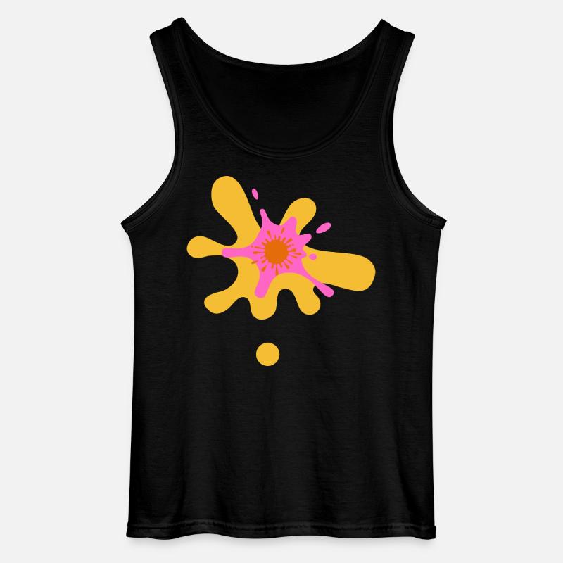 Kunstvolles Farbexplosion Design - Gildan Männer Tank Top - Schwarz