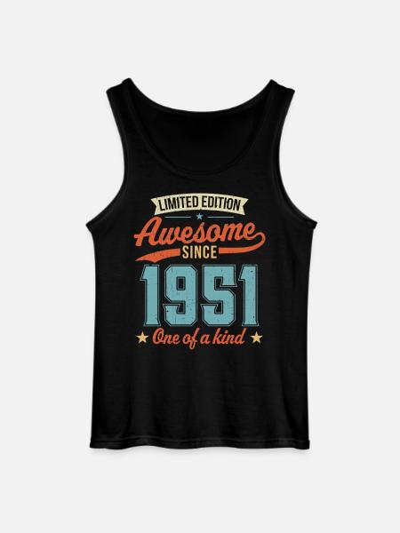 Awesome Since 1951 - Gildan Men’s Tank Top - black