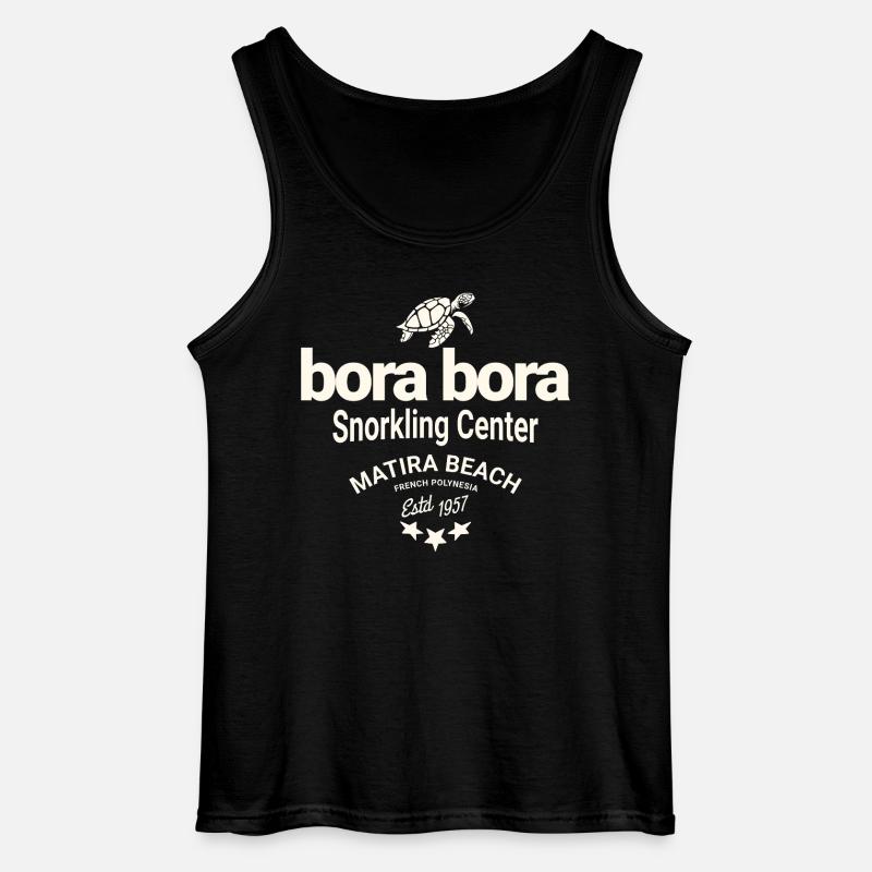 Bora Bora Tauchen - Gildan Männer Tank Top - Schwarz