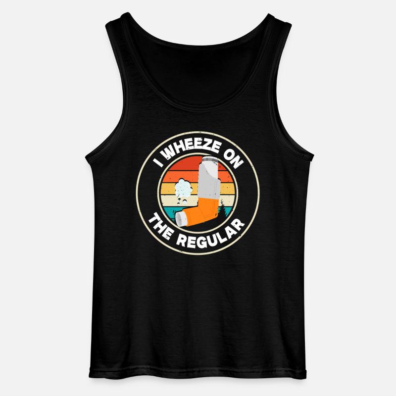 Asthma Asthmatiker - Gildan Männer Tank Top - Schwarz