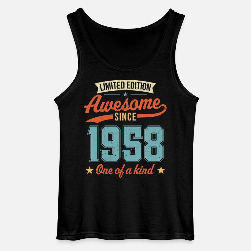 Genial seit 1958 - Gildan Männer Tank Top - Schwarz