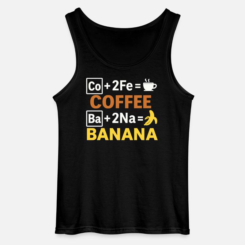 Kaffee-Bananen-Gleichung - Gildan Männer Tank Top - Schwarz