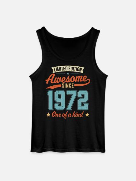 Awesome Since 1972 - Gildan Men’s Tank Top - black