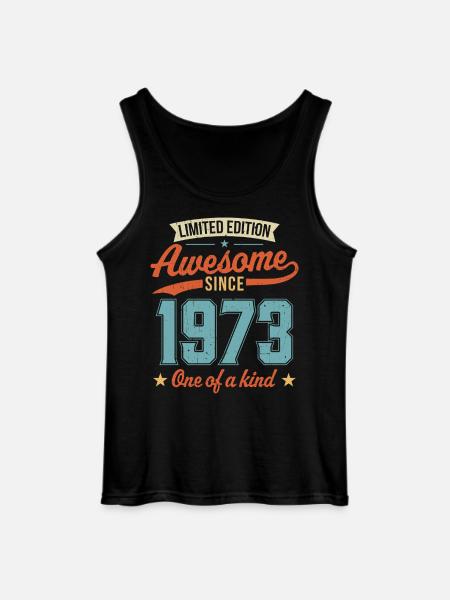 Awesome Since 1973 - Gildan Men’s Tank Top - black
