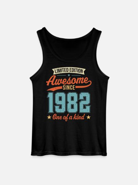 Awesome Since 1982 - Gildan Men’s Tank Top - black
