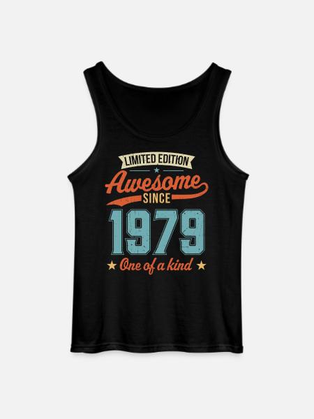 Awesome Since 1979 - Gildan Men’s Tank Top - black