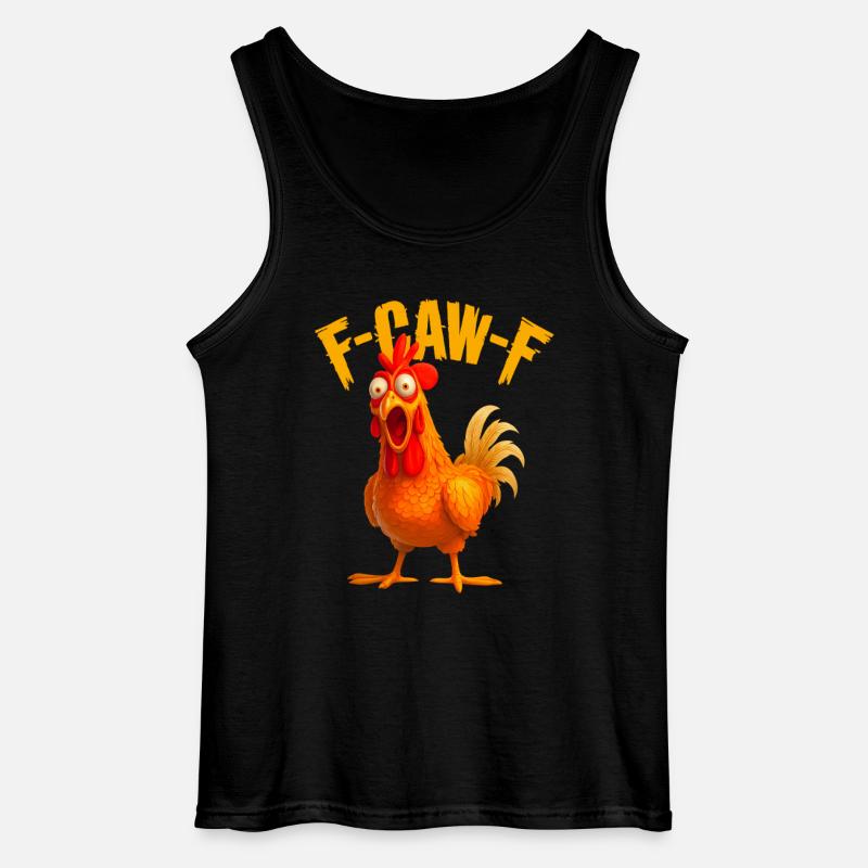 F-Caw-F Chicken - Gildan Men’s Tank Top - black