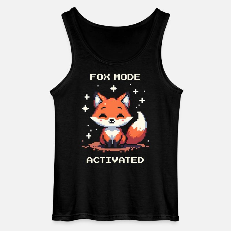 Fox Mode Enabled | Shifter - Gildan Men’s Tank Top - black