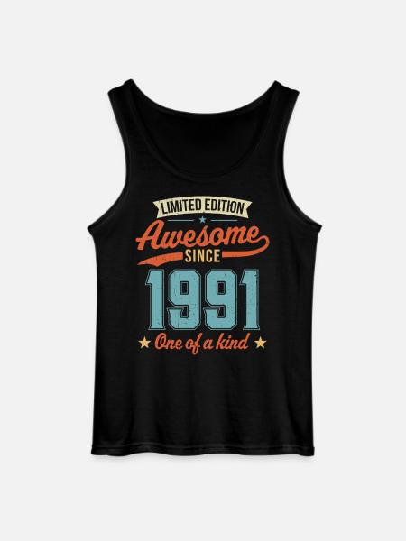 Genial seit 1991 - Gildan Männer Tank Top - Schwarz