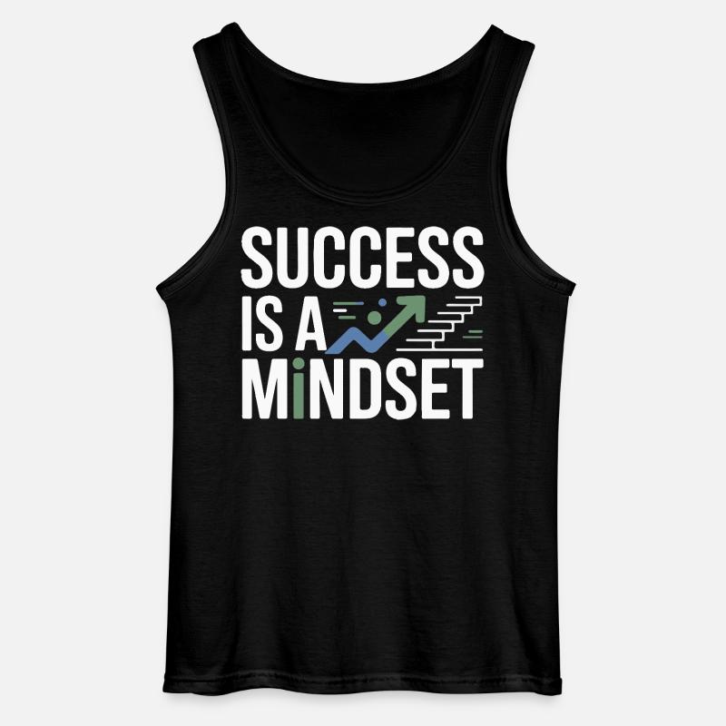 Success is a mindset - Gildan Men’s Tank Top - black