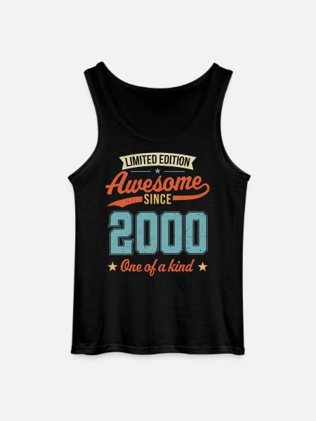 Awesome Since 2000 - Gildan Men’s Tank Top - black