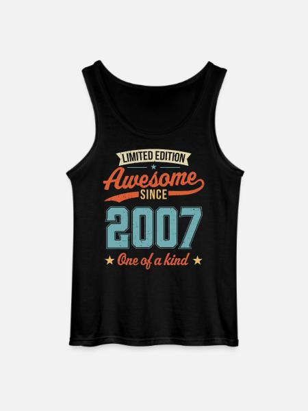 Awesome Since 2007 - Gildan Men’s Tank Top - black