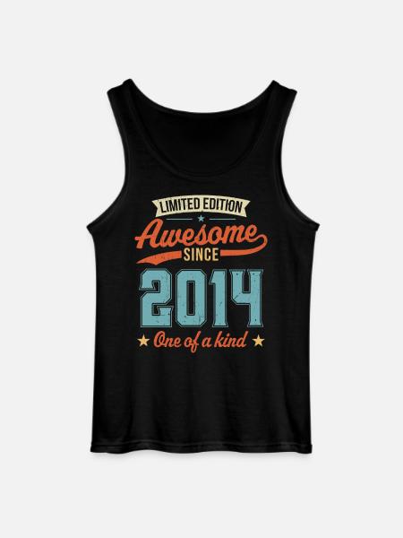 Awesome Since 2014 - Gildan Men’s Tank Top - black