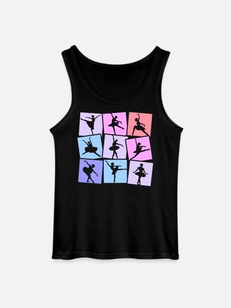 Ballet Dancing Ballet Dancer Dancer Ballerina - Gildan Men’s Tank Top - black