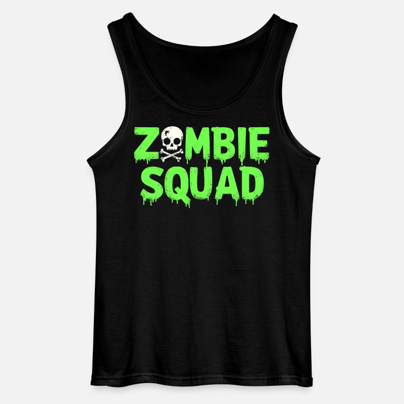 Zombie Squad – Gruseliges Halloween -Team - Gildan Männer Tank Top - Schwarz
