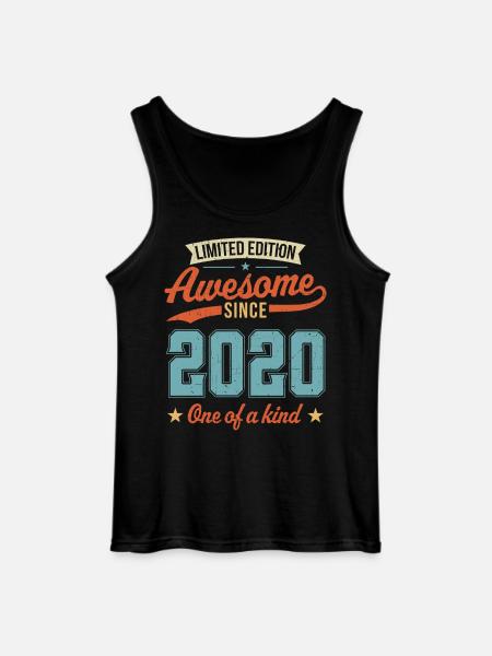 Awesome Since 2020 - Gildan Men’s Tank Top - black