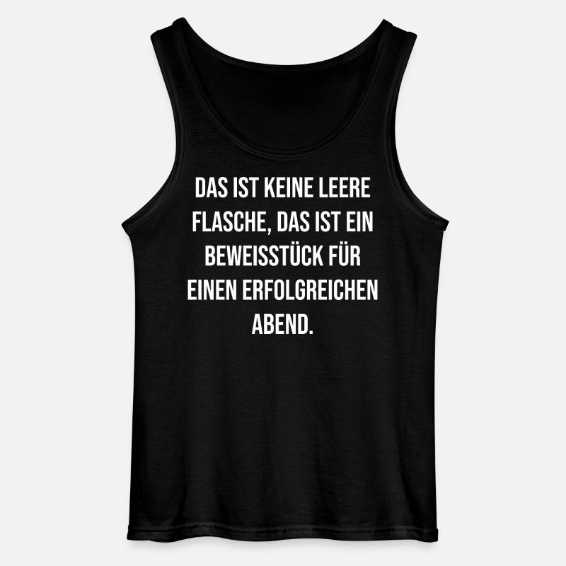Beweisstück Abend Typo - Gildan Männer Tank Top - Schwarz
