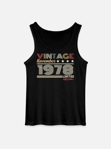 November 1978 - Gildan Men’s Tank Top - black
