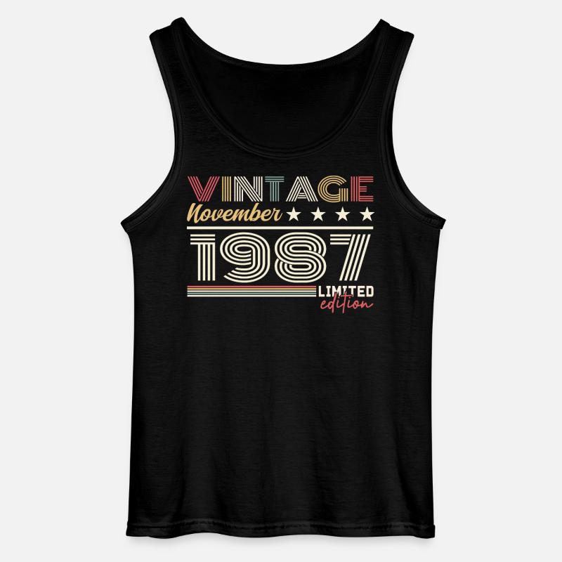 November 1987 - Gildan Männer Tank Top - Schwarz