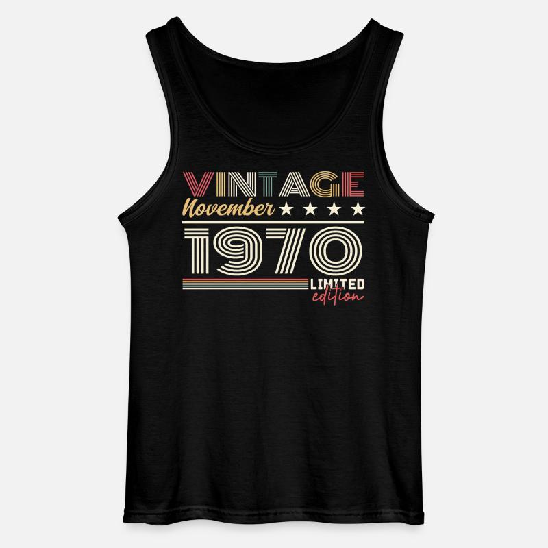November 1970 - Gildan Männer Tank Top - Schwarz