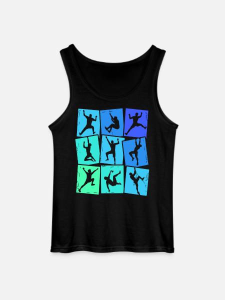 Climbing Mountains Climbers Bouldering Boys Children - Gildan Men’s Tank Top - black