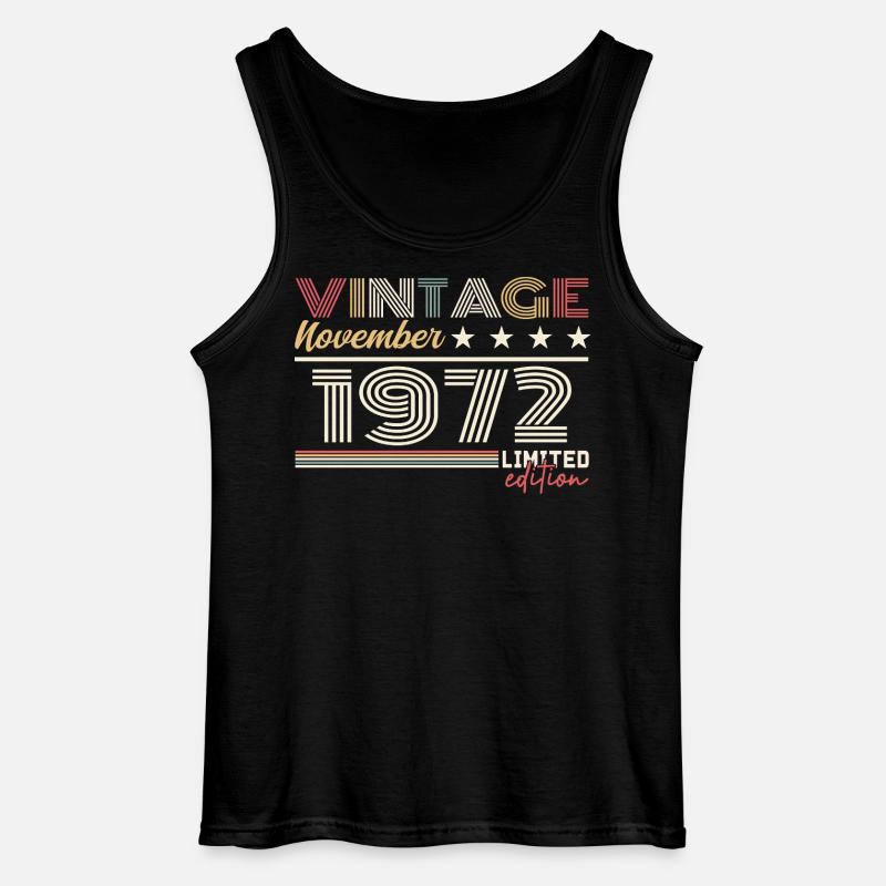 November 1972 - Gildan Männer Tank Top - Schwarz