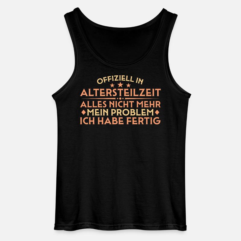 Altersteilzeit Abschied Arbeitskollege Frührente - Gildan Männer Tank Top - Schwarz