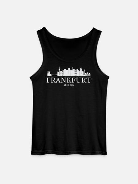Frankfurt Skyline, Frankfurt Germany - Gildan Men’s Tank Top - black