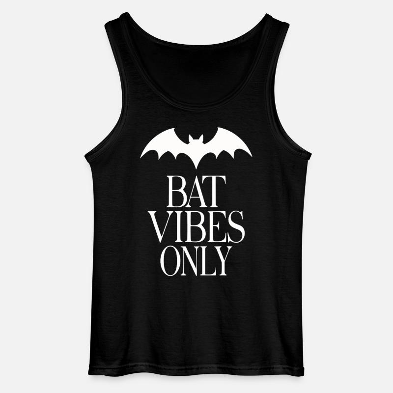 Bat Vibes Only – Goth Statement - Gildan Men’s Tank Top - black