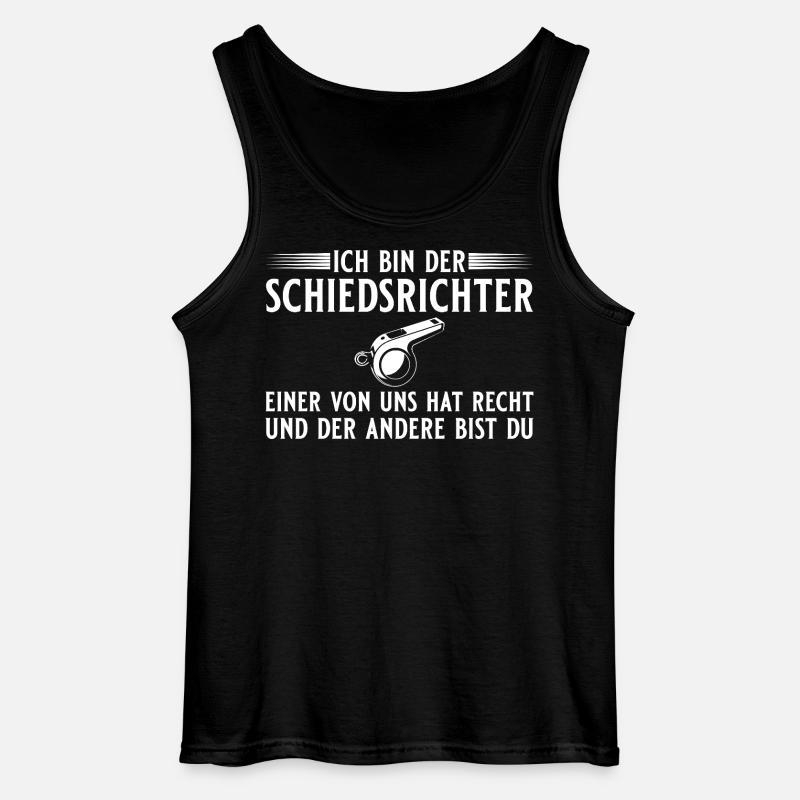 Schiedsrichter Einer hat recht - Schiri - Gildan Männer Tank Top - Schwarz