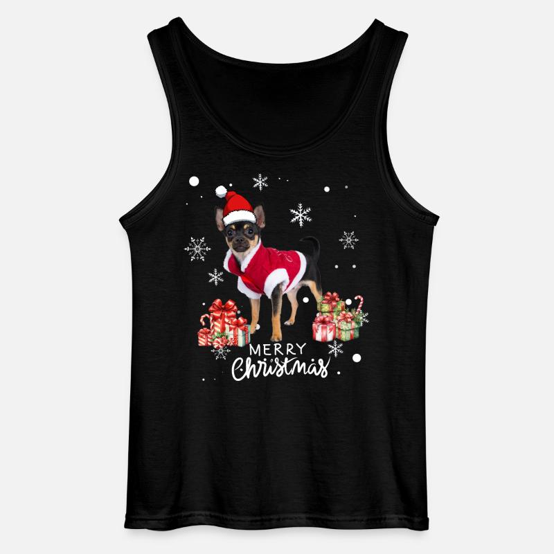 Hunde-Weihnachten - Gildan Männer Tank Top - Schwarz
