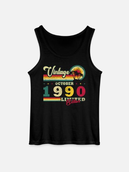 1990 October 1990 Jubilee October 1990 - Gildan Men’s Tank Top - black