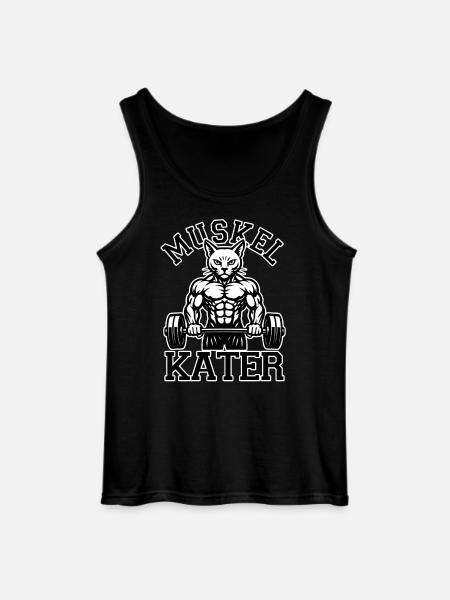 Muscle soreness - cat - saying - Gildan Men’s Tank Top - black