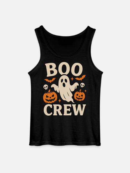Boo Crew Halloween  - Gildan Männer Tank Top - Schwarz