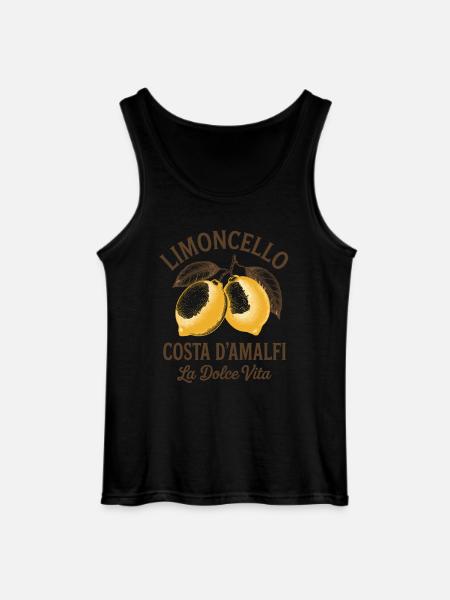 Limoncello Costa d'Amalfi La Dolce Vita - Gildan Men’s Tank Top - black