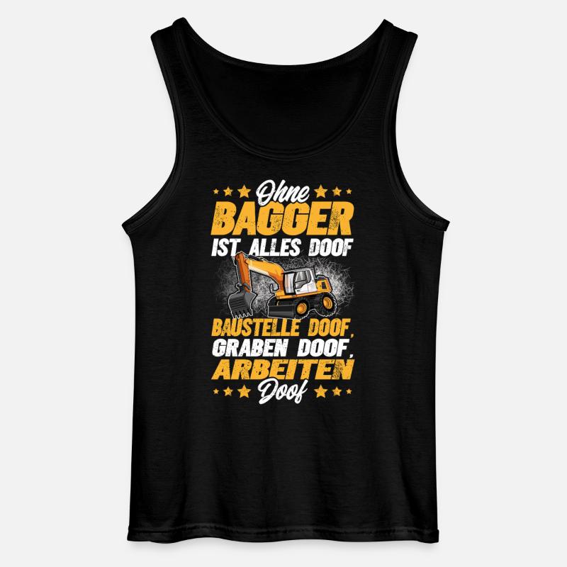 Bagger - Gildan Männer Tank Top - Schwarz