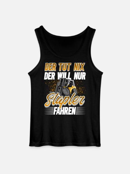 Staplerfahrer Lagerist - Gildan Männer Tank Top - Schwarz