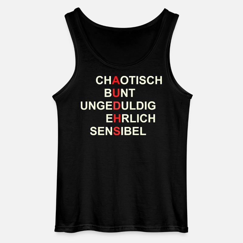 AUDHS  Sichtbar anders. Sichtbar ich. - Gildan Männer Tank Top - Schwarz
