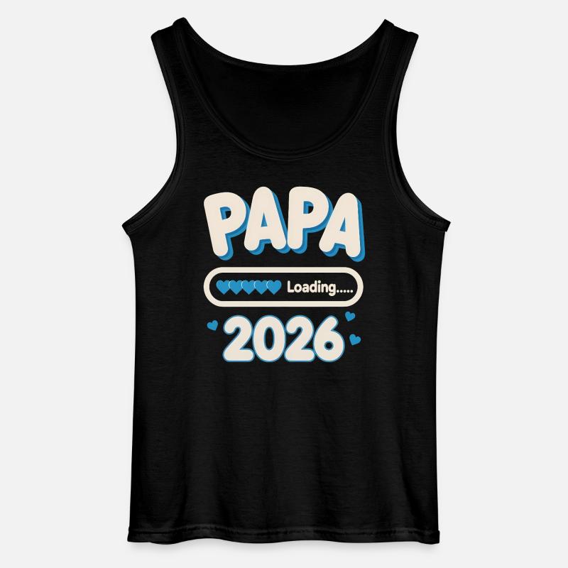 Papa Loading 2026  - Gildan Männer Tank Top - Schwarz