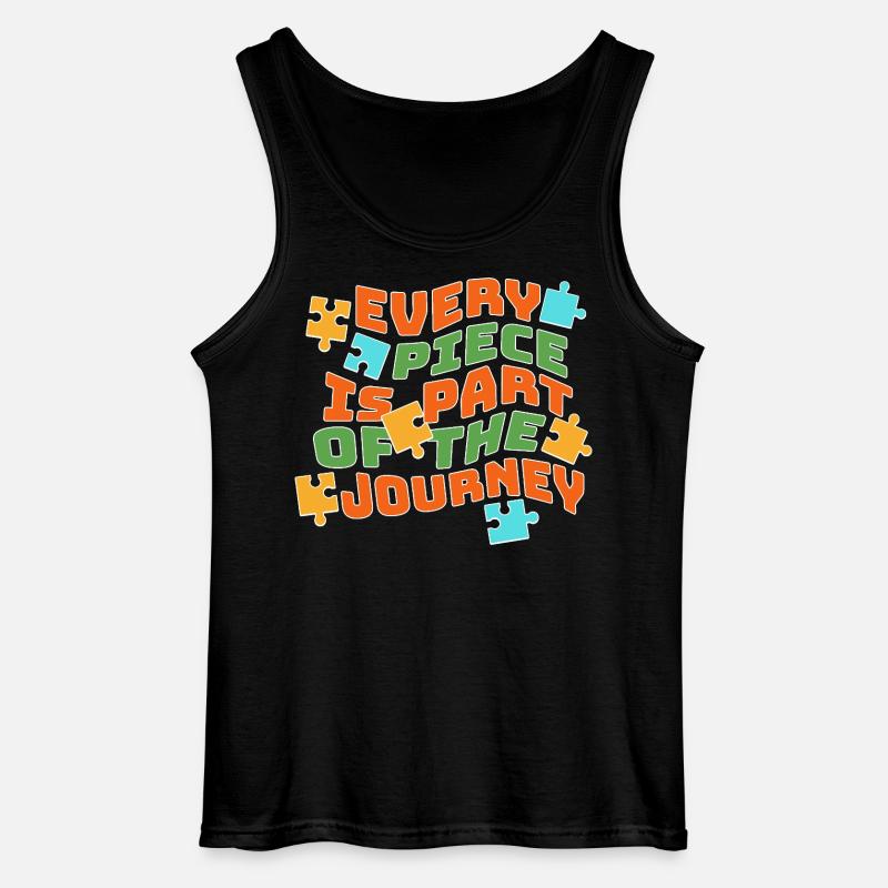 Autismus Team: Gemeinsam Stark - Gildan Männer Tank Top - Schwarz